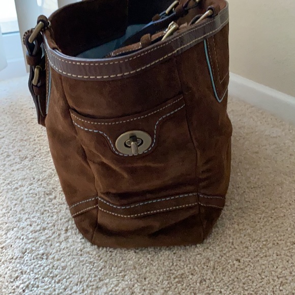 Coach Suede tote bag - Picture 3 of 7